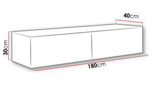 Hänge Lowboard-TV Vigo 180 Wotaneiche Dekor