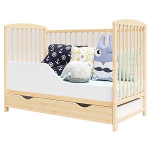 Mitwachsendes Babybett Pinie Beige Dekor