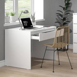 Bureau Ruben 100cm blanc Blanc - Bois manufacturé - 100 x 75 x 65 cm