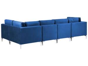 Ecksofa EVJA Blau - Marineblau - 300 x 150 cm - Armlehne davorstehend rechts - Ecke davorstehend links