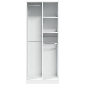 Kleiderschrank 298537-4 Weiß - Breite: 80 cm