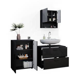 Mobilier de salle de bains Irma Anthracite - Anthracite brillant