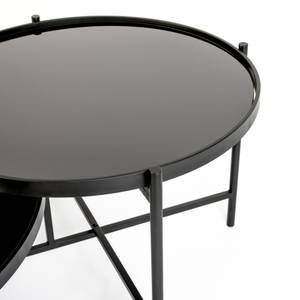 Table basse en métal noir Noir - Métal - 62 x 32 x 62 cm