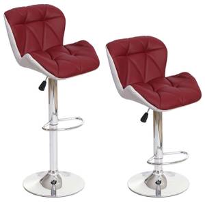 Tabouret de bar A92 (lot de 2) Bordeaux