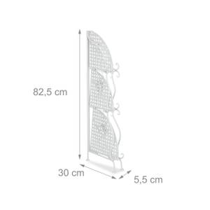 Étagère verticale à 3 rayons Blanc - Métal - Matière plastique - 30 x 83 x 30 cm