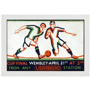 Bilderrahmen Poster 1927 Cup Final Weiß