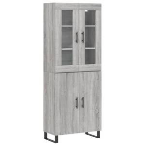 Highboard DE7505 Grau - Holzwerkstoff - 34 x 180 x 70 cm