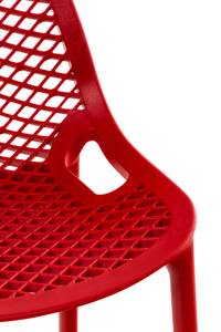 Tabouret de bar Air Lot de 2 Rouge