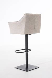 Tabouret de bar Damaso Beige - Noir