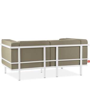 Gartensofa TRIGLO Beige - Weiß - Breite: 164 cm