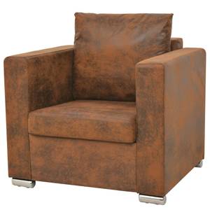 Sofa(3er Set) 274886 Braun - Holzwerkstoff - Kunstleder - 191 x 82 x 73 cm