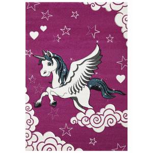 Tapis salon LICORNE 160x230 rose 160 x 230 cm