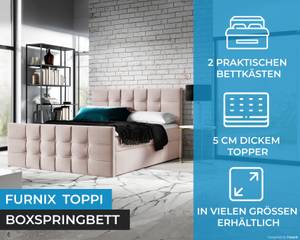 Boxspringbett TOPPI Hellrosa