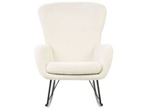 Fauteuil à bascule ANASET Noir - Crème - Blanc