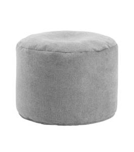 Pouf klein Hocker Sitzhocker Ø 50cm Grau - 50 x 30 x 50 cm