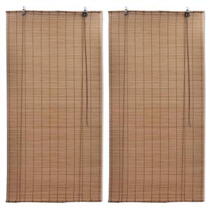 Store (lot de 2) 3057518 Marron - Bambou - 80 x 160 x 80 cm