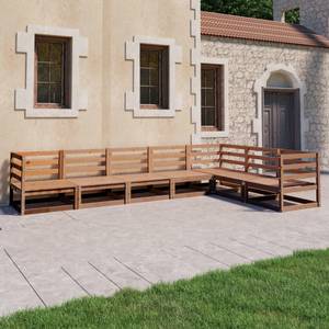 Gartenmöbel-Set 3009821-1 (7-teilig) Braun - Massivholz - Holzart/Dekor - 70 x 67 x 70 cm