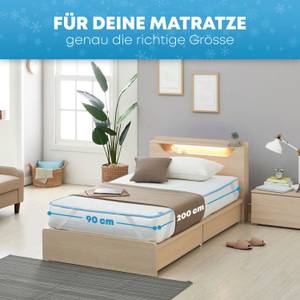 Surmatelas rafraîchissant Elements Cool Blanc - Fibres naturelles - 30 x 1 x 40 cm