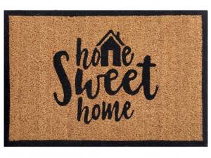 Fußmatte 'Home Sweet Home'' Braun - Naturfaser - 60 x 1 x 40 cm