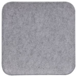 Coussins d'assise ROMEO (Lot de 4) Gris - Textile - 35 x 2 x 35 cm