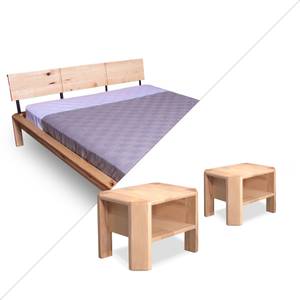 Bett LOFT +2 Nachttischen ohne Schublade Breite: 180 cm