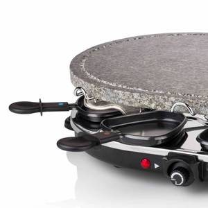 Raclette Stein Grill Schwarz - Stein - 32 x 13 x 48 cm