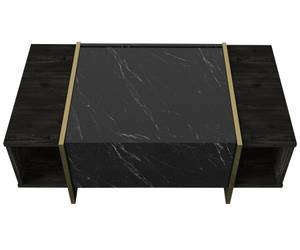 Table basse Dpagliar Noir - Bois manufacturé - 60 x 38 x 104 cm