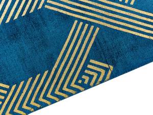 Teppich VEKSE Blau - Dunkelblau - Gold - 230 x 160 x 160 cm