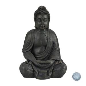 Buddha Figur 70 cm Anthrazit