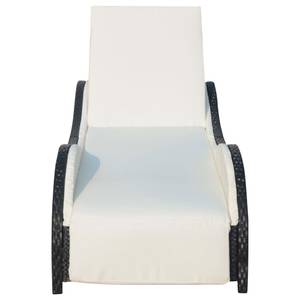 Chaise longue Noir - Matière plastique - Polyrotin - 73 x 45 x 200 cm