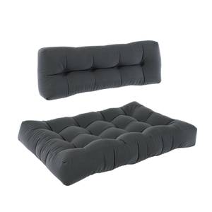 Coussin palette Classic lot de 2 Anthracite