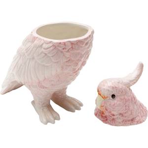 Deko Dose Exotic Bird Pink - Keramik - Stein - 24 x 23 x 11 cm