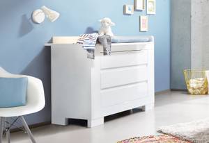 Commode à langer Sky large Vernis blanc