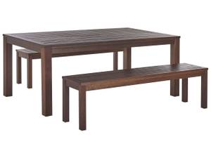 Set de salle à manger TUSCANIA Marron - Bois massif - 180 x 73 x 100 cm