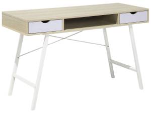 Büromöbel-Set JENKS 2-tlg Braun - Weiß - Holzwerkstoff - 120 x 152 x 48 cm