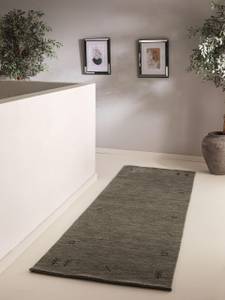 Tapis de couloir en laine Jamal Gris - 80 x 250 cm