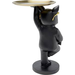 Table d'appoint chien majordome Noir - Matière plastique - 40 x 55 x 34 cm