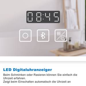 LED Badspiegel Bluetooth Lupe 15BTMx Weiß - Glas - 160 x 80 x 4 cm