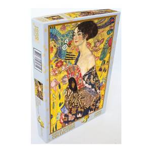 Puzzle Gustav Klimt Dame mit Fächer Papier - 28 x 6 x 37 cm