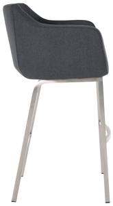 Tabouret de bar Monea Gris - Argenté