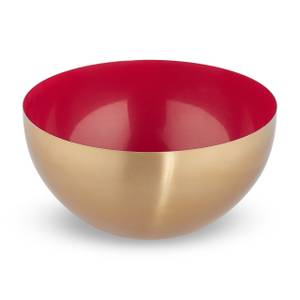 Edelstahl Salatschüssel Ø 25 cm Gold - Rot