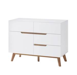 Kommode Celio 2 Weiß - Holz teilmassiv - 97 x 76 x 40 cm