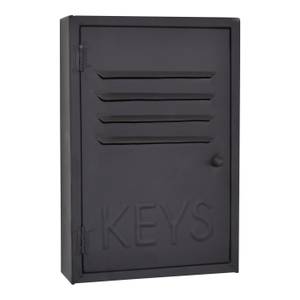 Schlüsselkasten Keys Schwarz - Metall - 20 x 30 x 7 cm