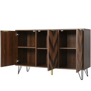 Buffet TV Aphrodite Ⅴ Marron - Bois manufacturé - Métal - 38 x 77 x 120 cm