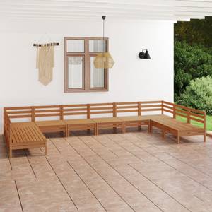 Garten-Lounge-Set Braun - Massivholz - Holzart/Dekor - 64 x 63 x 64 cm