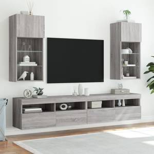 TV-Schrank mit LED-Leuchten D512 Grau