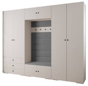 Garderobe Inova 2 Z14 Schwarz - Grau - Weiß - Schwarz