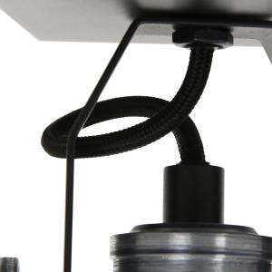 Strahler, Spots & Aufbaustrahler Fer / Aluminium - 1 ampoule - Noir - Blanc - Nb d'ampoules : 1