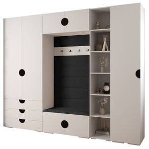 Garderobe Inova 4 Z11 Schwarz - Weiß - Schwarz