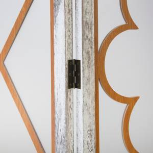 Paravent 3-teilig Vintage 1859 Weiß - Holz teilmassiv - 120 x 170 x 1 cm